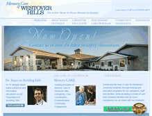Tablet Screenshot of memorycarewestoverhills.com